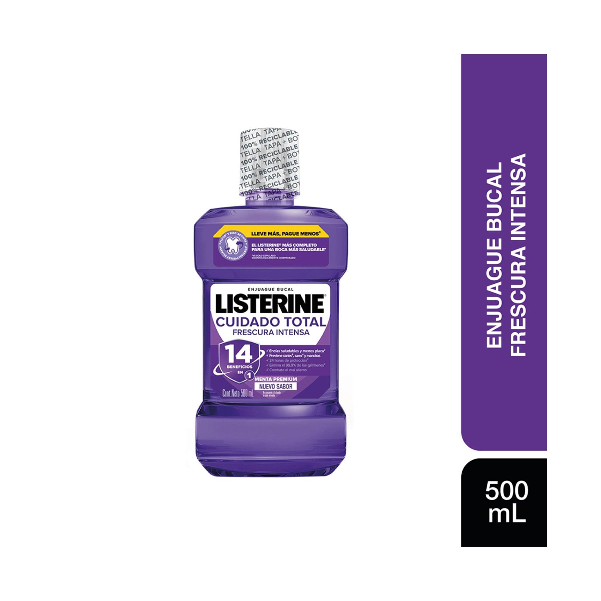 ENJUAGUE BUCAL LISTERINE CUIDADO TOTAL X500