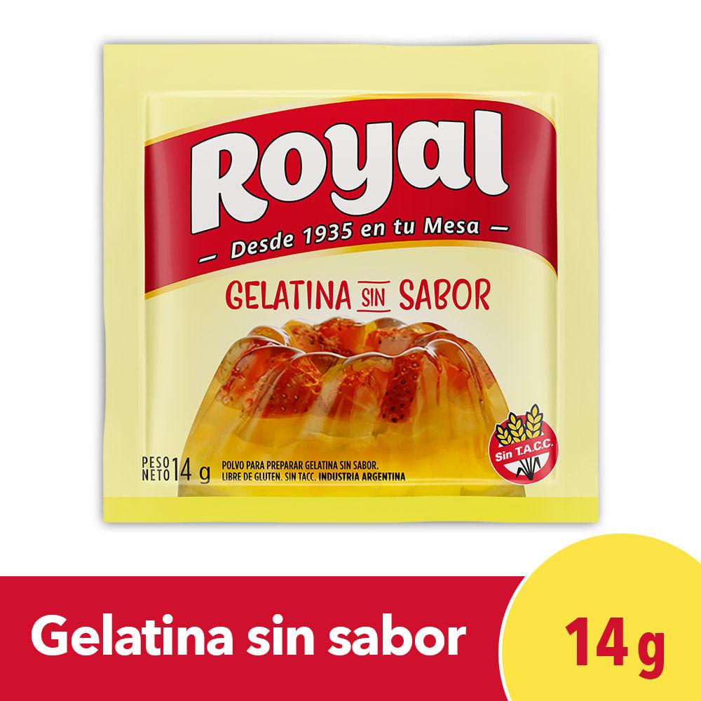 GELATINA SIN SABOR ROYAL x 14g