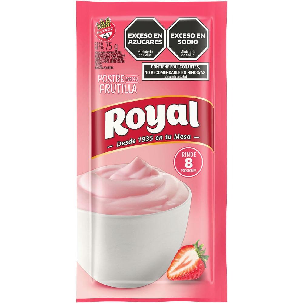POSTRE FRUTILLA ROYAL x 75g