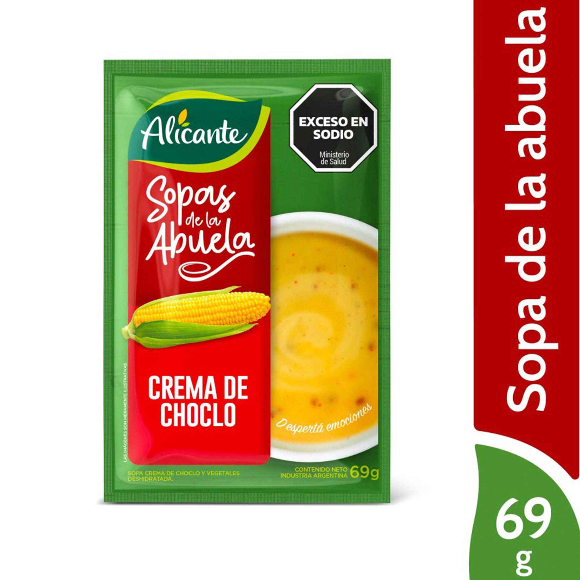 SOPA CREMA CHOCLO 69gr ALICANTE