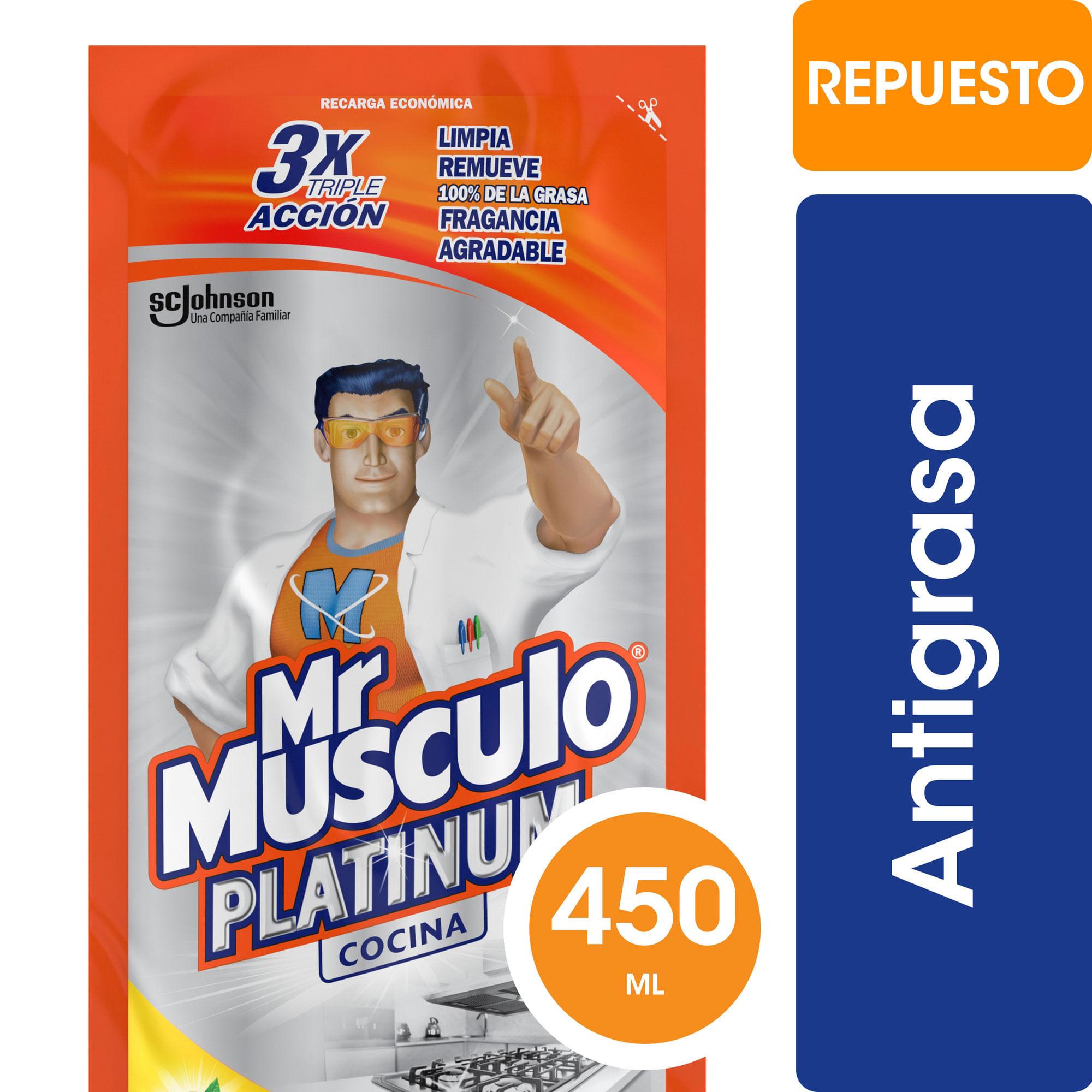 LIMPIADOR PLATINUM COCINA MR MUSCULO DP x 450ml