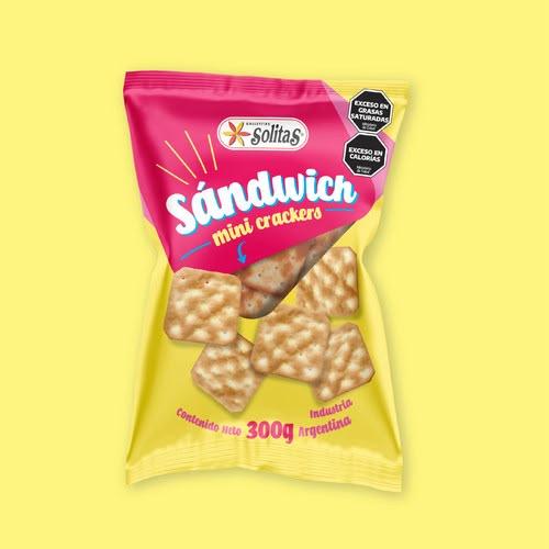 GALLETITAS SOLITAS MINI CRACKERS SANDWICH x 300g