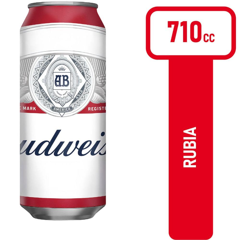 CERVEZA LATA BUDWEISER x 710ml