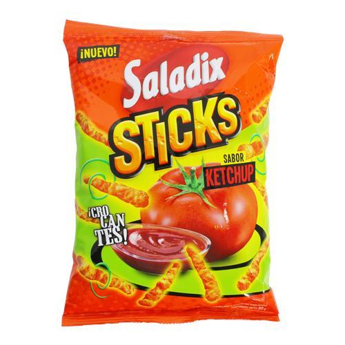 SNACKS STICKS KETCHUP SALADIX x 80g