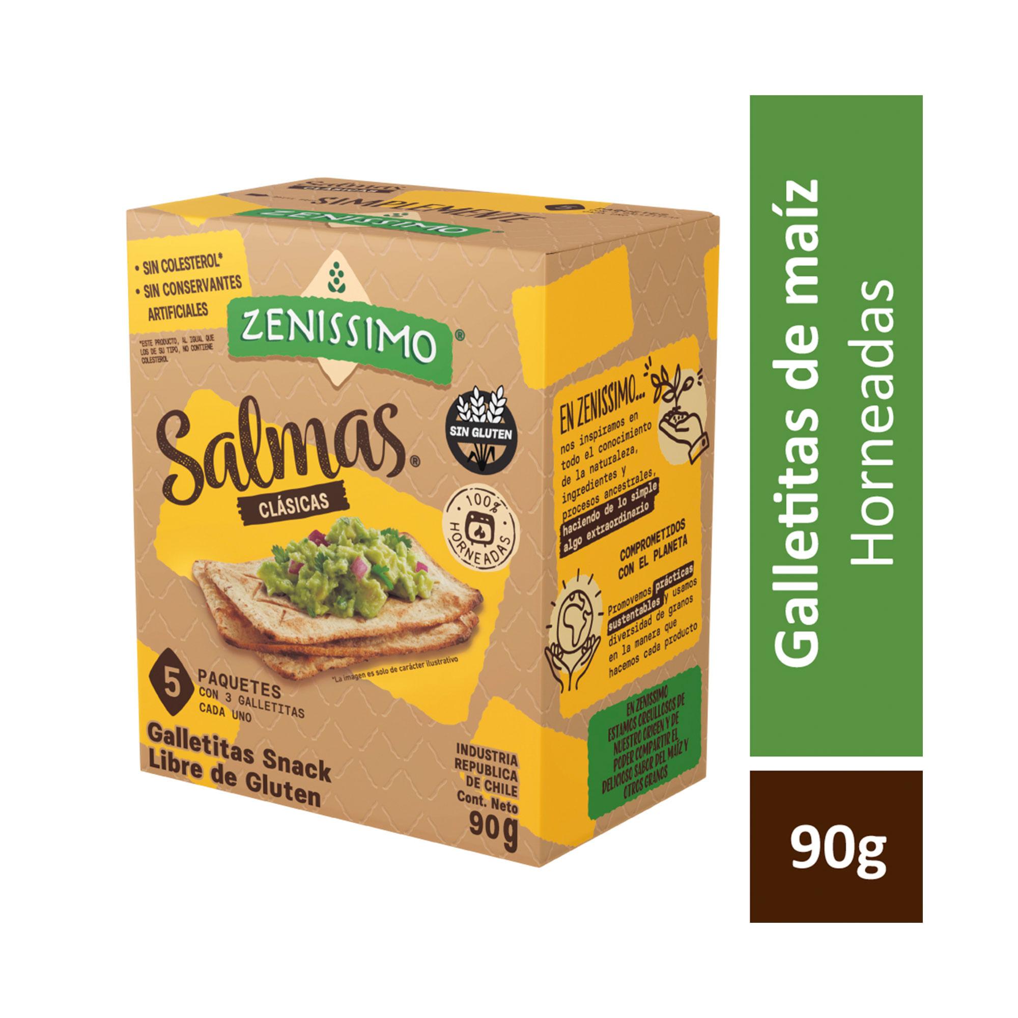 GALLETITAS SNACK SALMAS SIN GLUTEN ZENISSIMO 90g