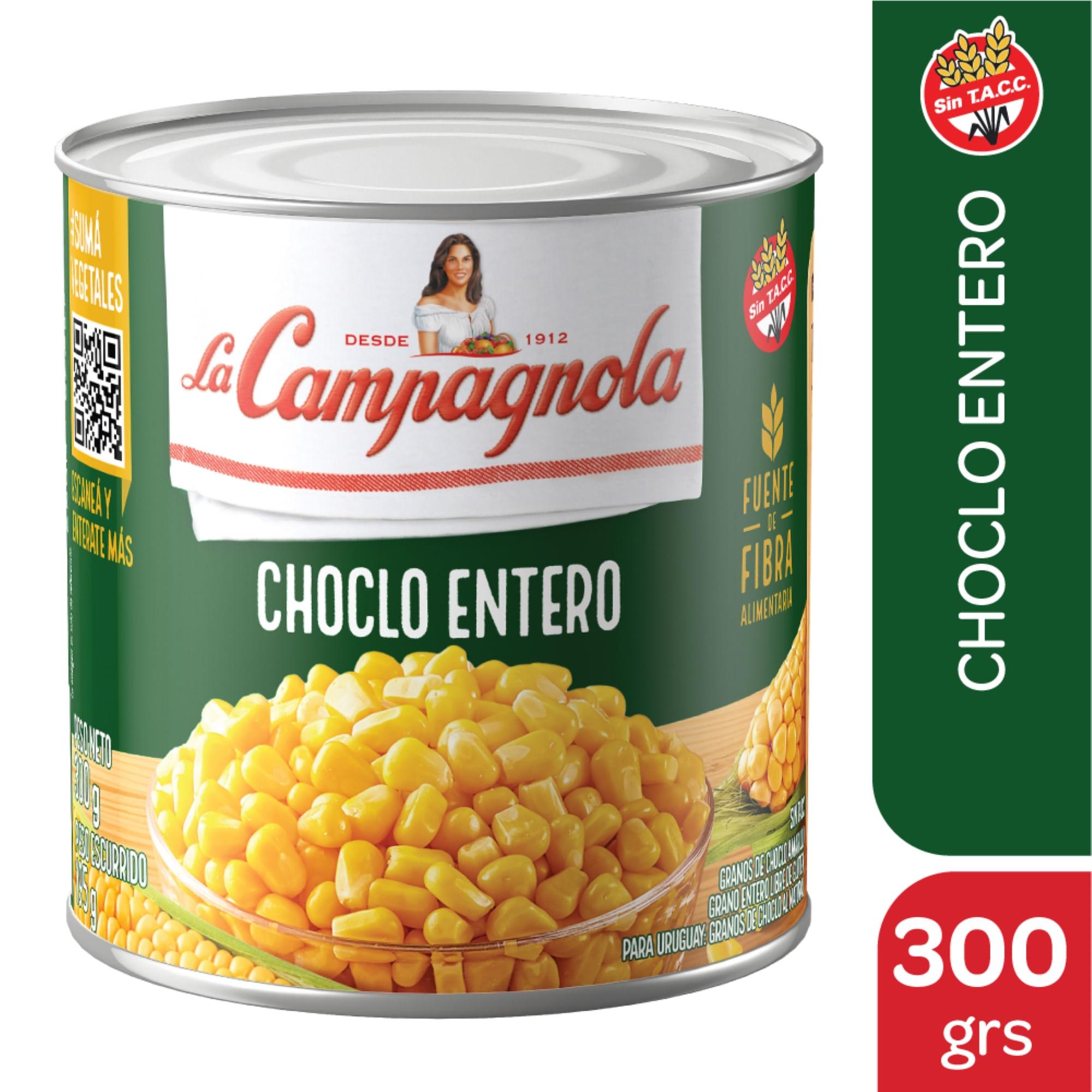 CHOCLO EN GRANO AMARILLO LA CAMPAGNOLA x300grs