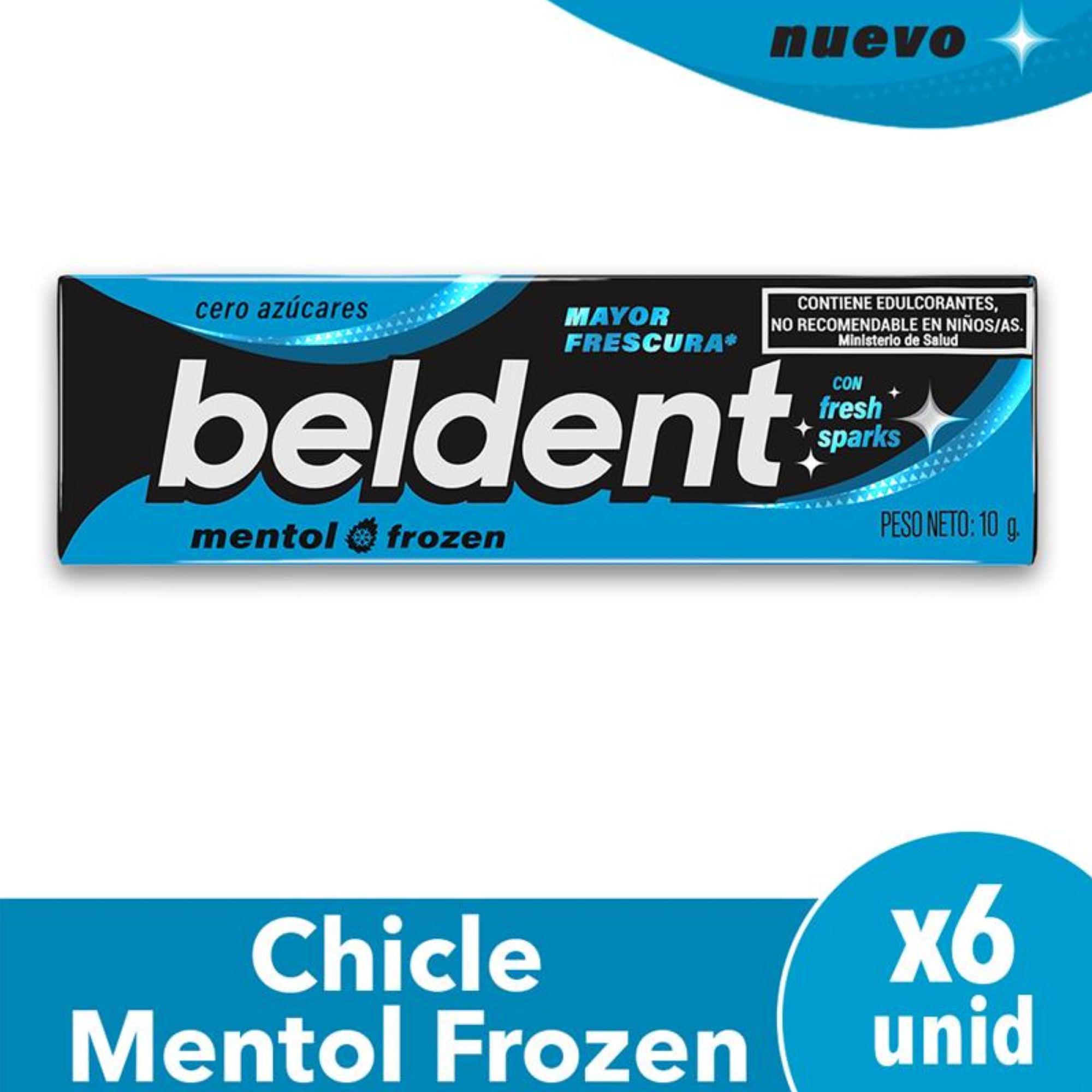 CHICLE BELDENT MENTOL x 10g