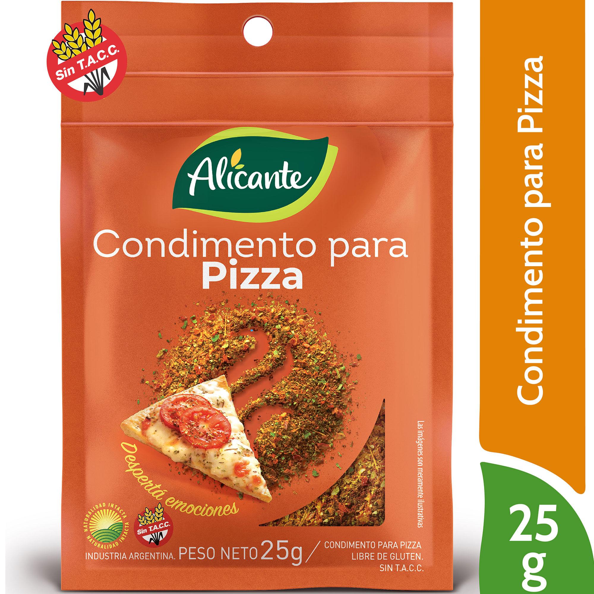 CONDIMENTO P/PIZZA ALICANTE x 25 g