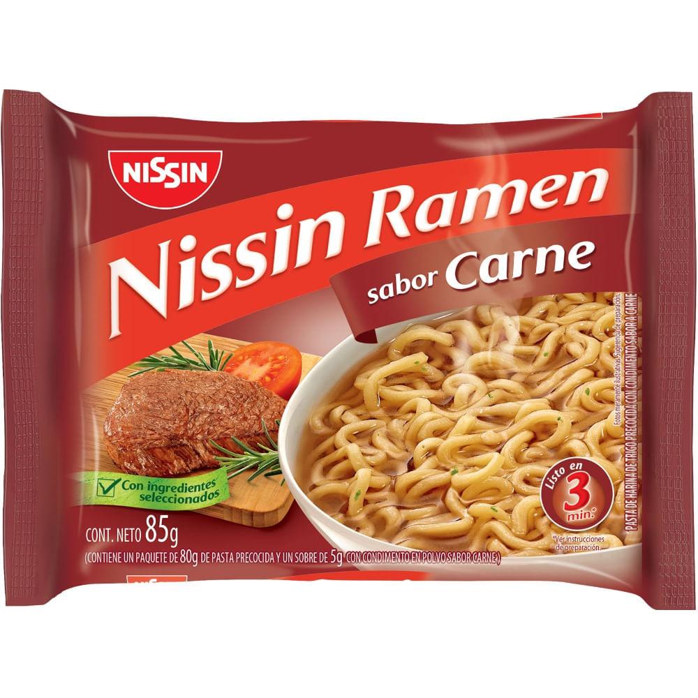 RAMEN SABOR CARNE NISSIN x 85g