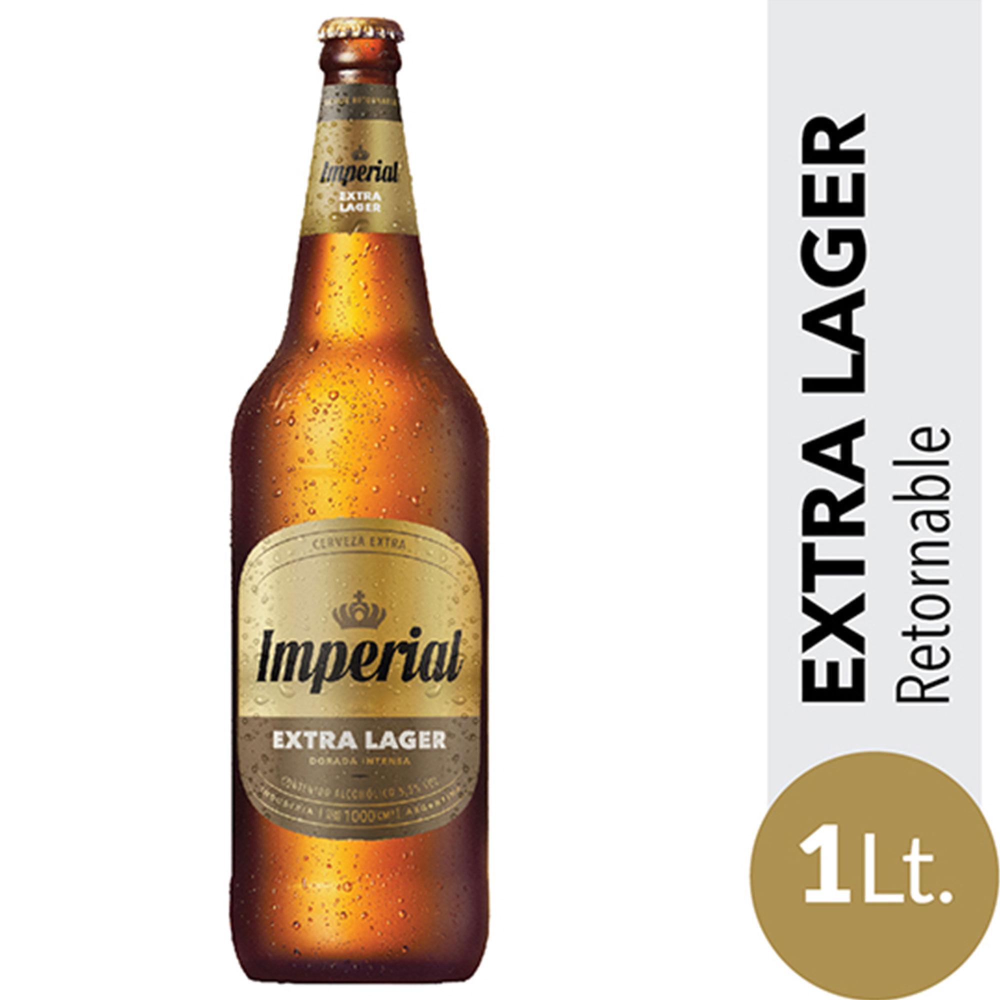 CERVEZA IMPERIAL EXTRA LAGER x 1L