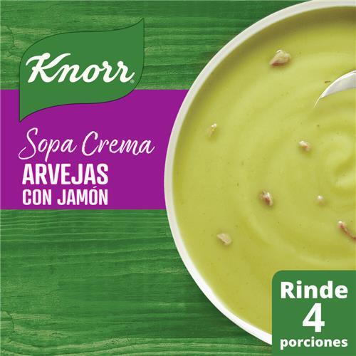 SOPA CREMA ARVEJA/JAMON KNORR x 64g