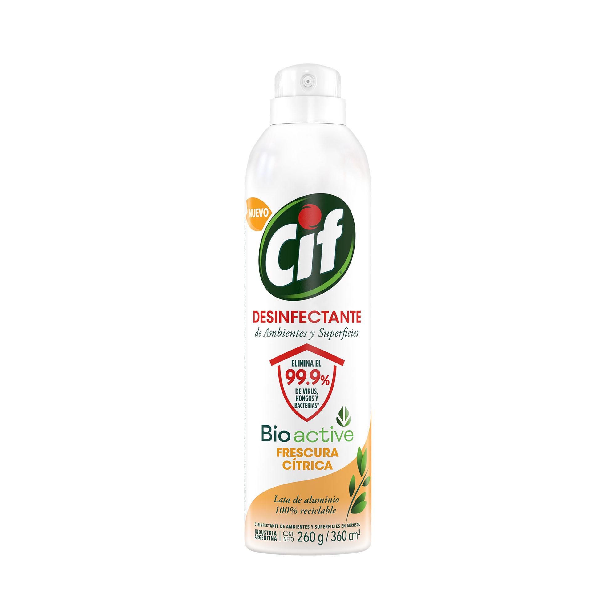 DESINFECTANTE AEROSOL FRESC CITRICA CIF x 360ml