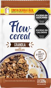 GRANOLA CEREAL FLOW SABOR CHOCOLATE 320gr