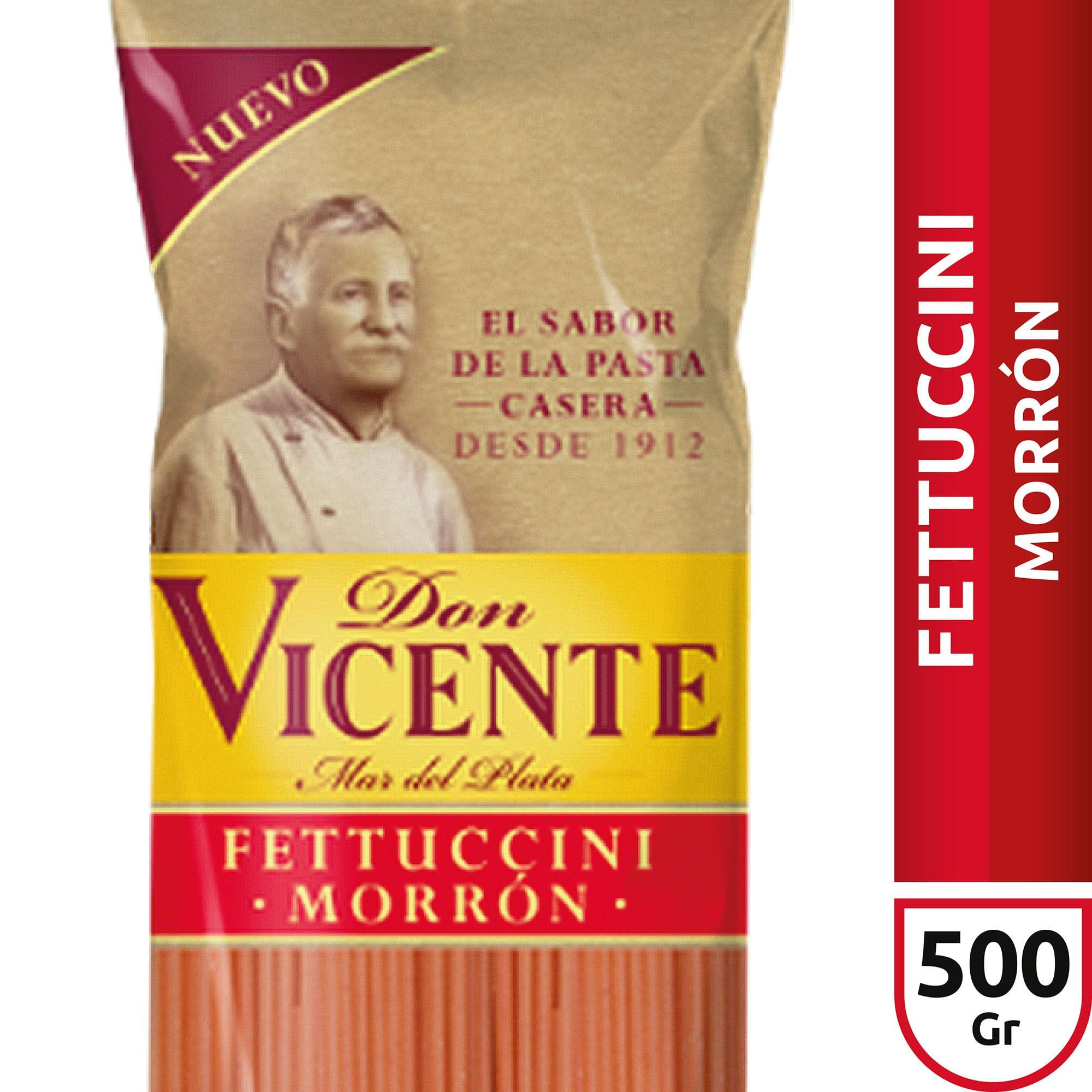 FIDEOS FETTUCCINI MORRON 500g DON VICENTE