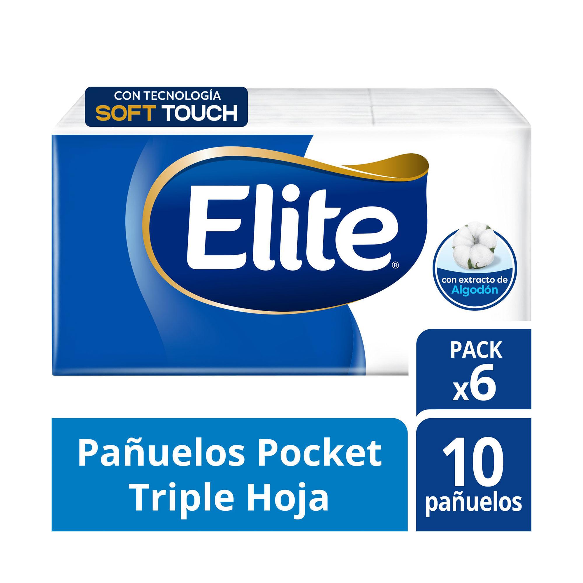 PAÑUELOS ELITE PACK x 6u
