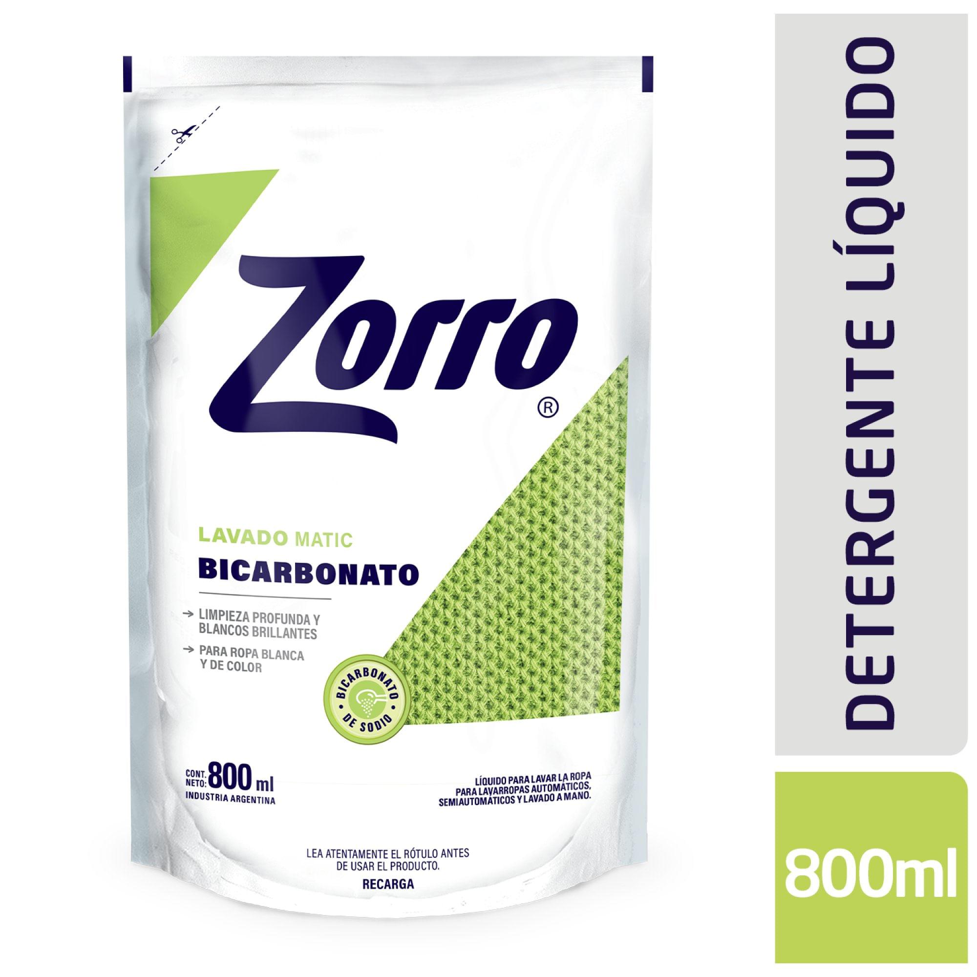 JABON LIQ. LAVADO MATIC BICAB.ZORRO DP 800ml