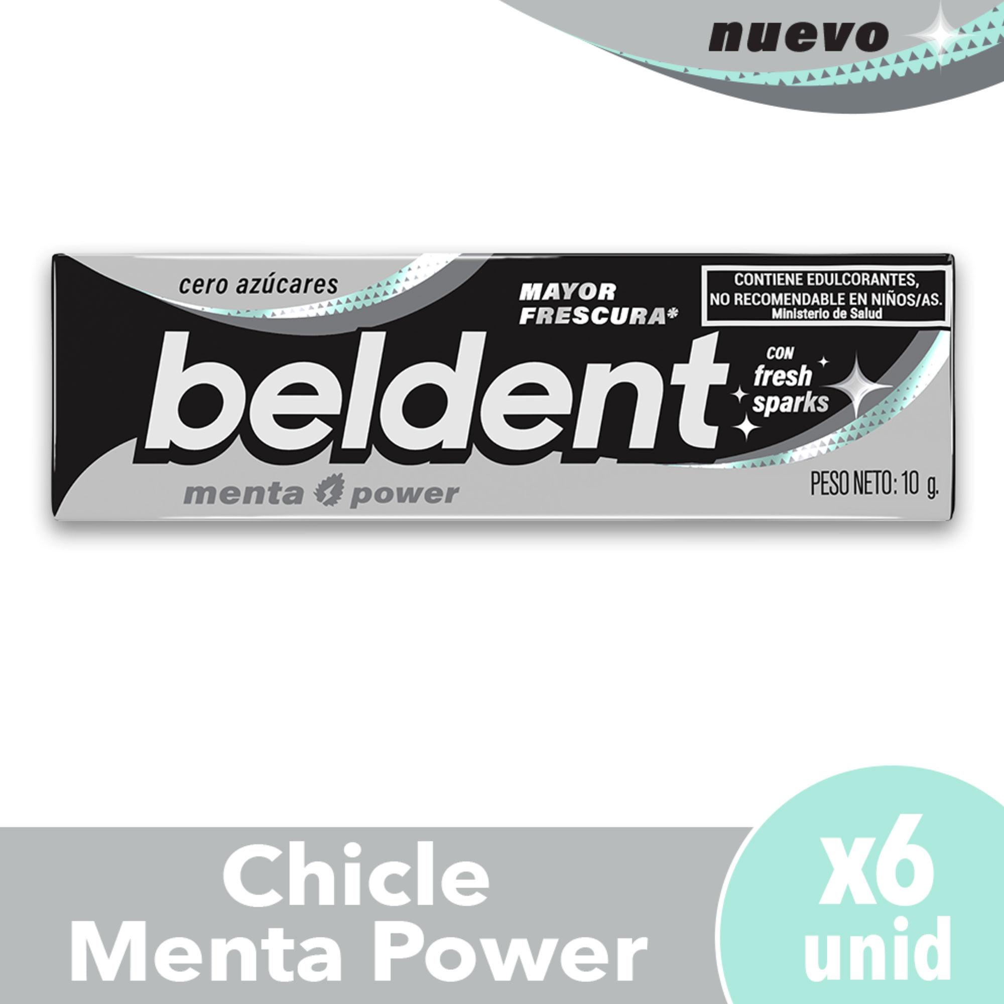 CHICLE BELDENT MENTA FUERTE x 10g