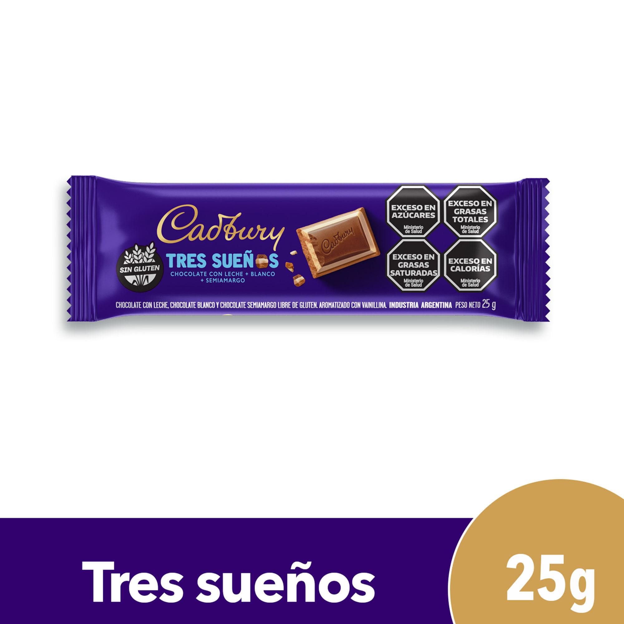 CHOCOLATE CADBURY TRES SUEÑOS x 25g