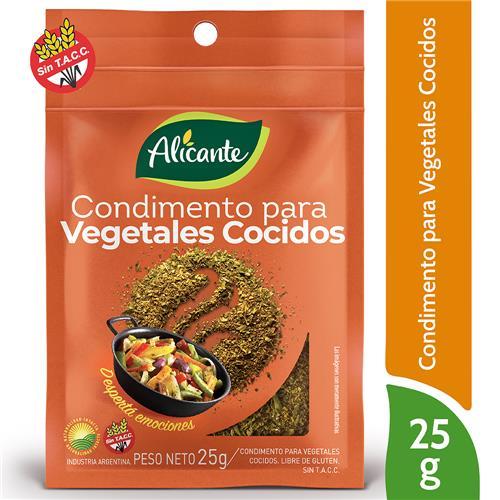CONDIMENTO P/VEGETALES ALICANTE SIN TACC x 25 g