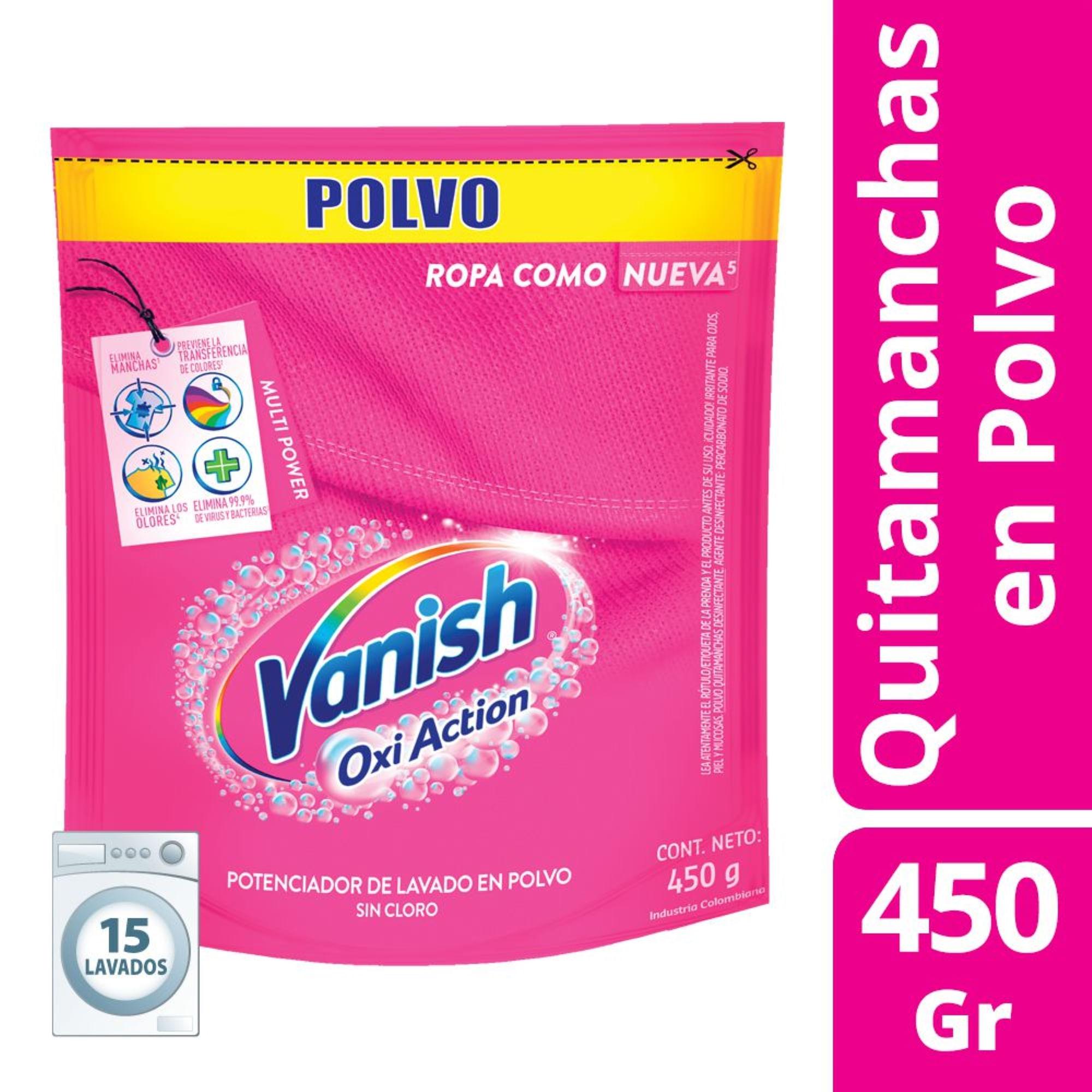QUITAMANCHAS VANISH POLV COLOR x450grs