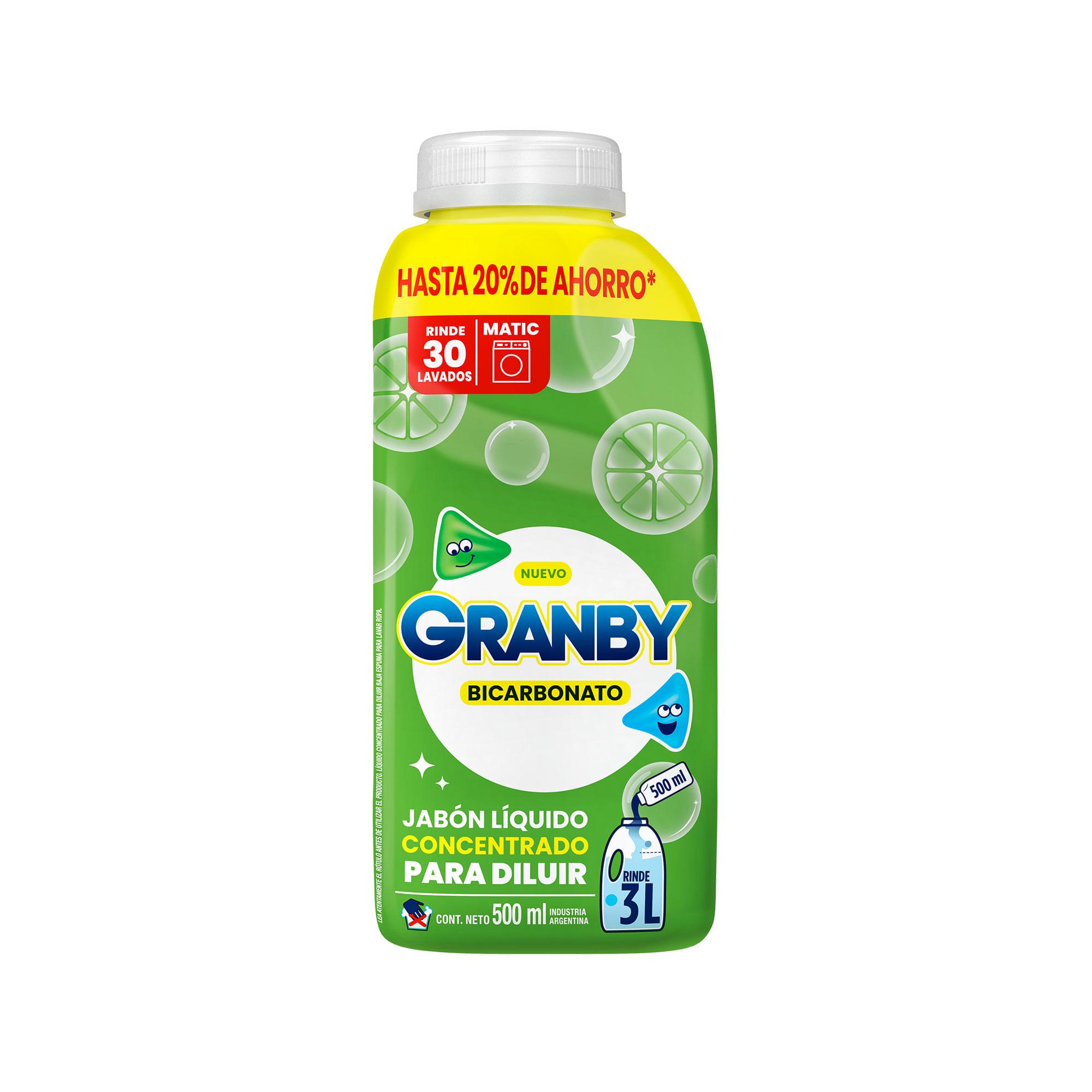 JABON LIQ.P/DIL.LIMON BICARBONATO GRANBY 500ml
