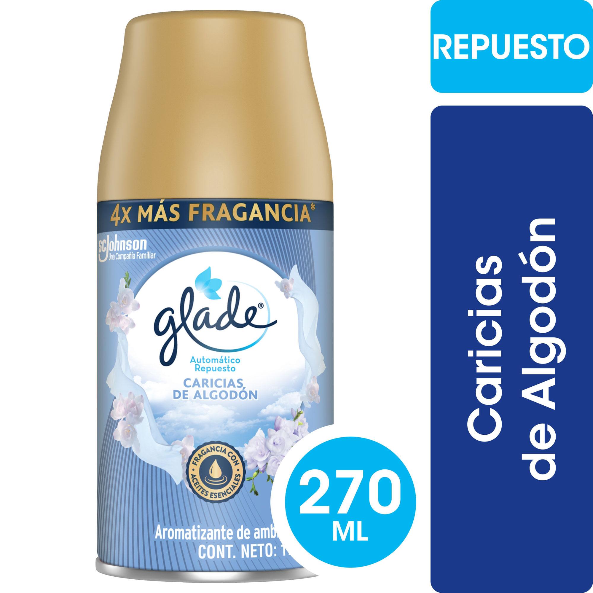 GLADE AROM CARICIAS DE ALGODON REPUESTO x 270 cm3