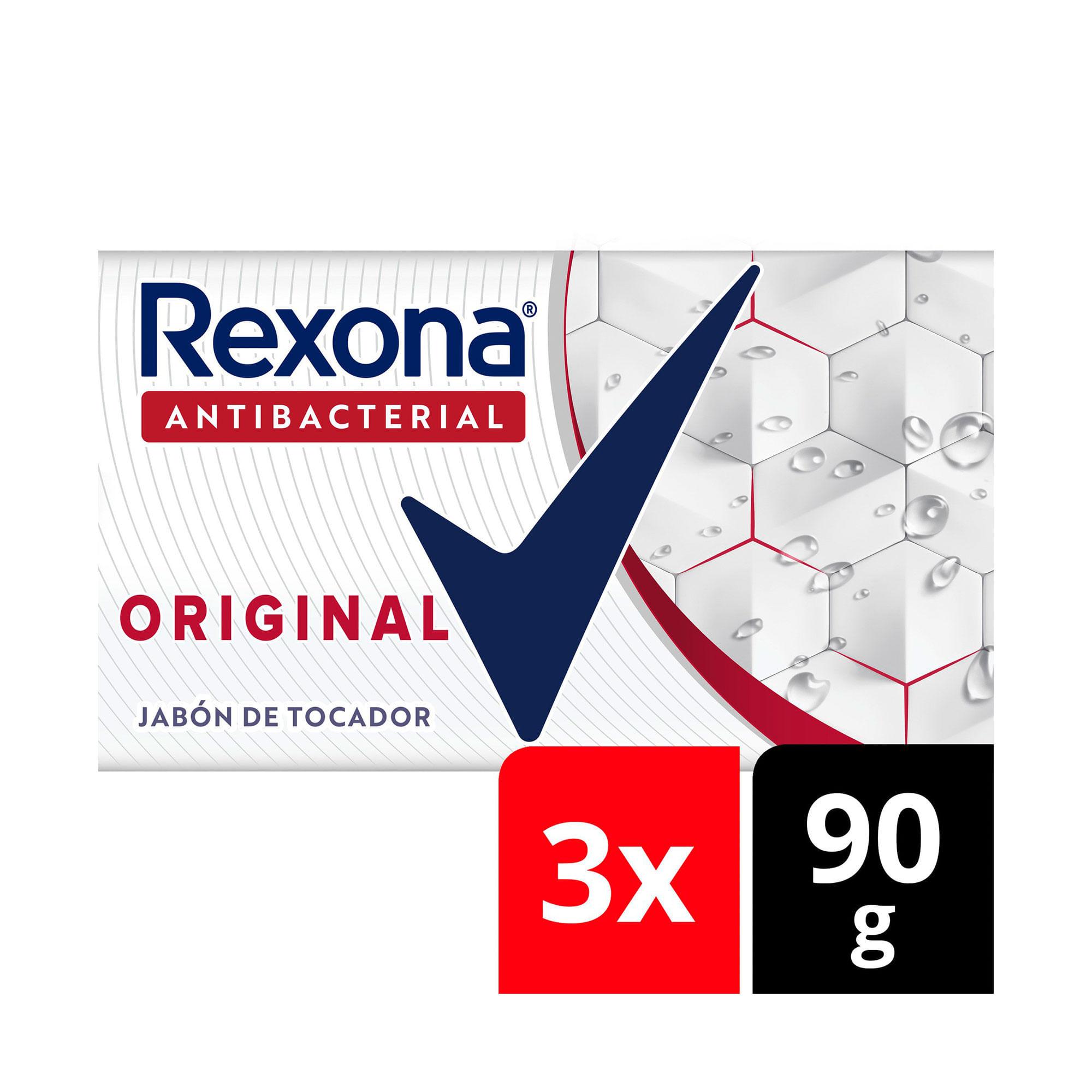 JABON ANTIBACTERIAL ORIGINAL REXONA x 3u