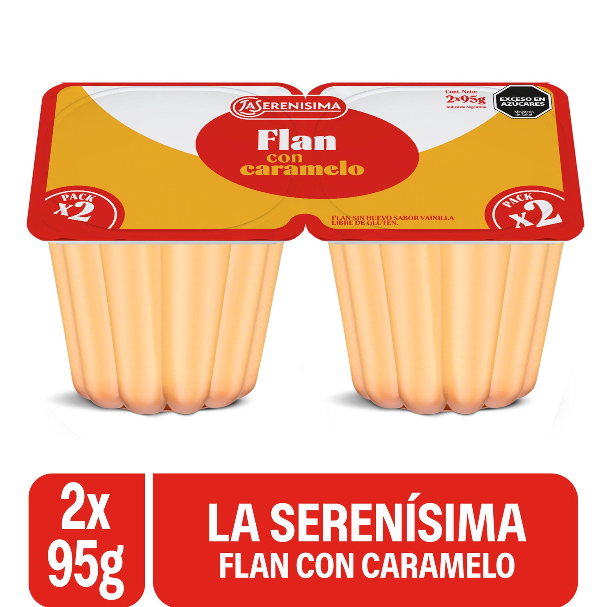 FLAN LA SERENISIMA VAINILLA X 2U 190gr