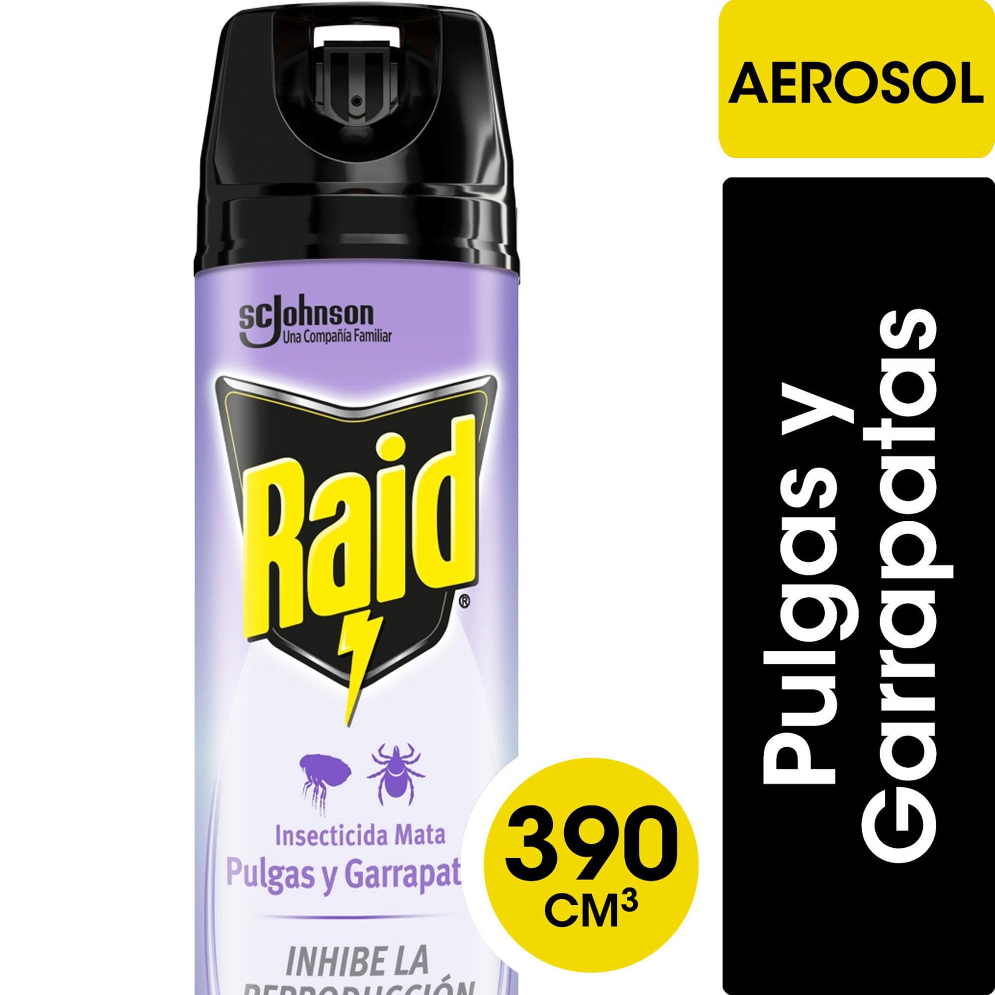 INSECTICIDA MATA PULGAS Y GARRAPATA RAID