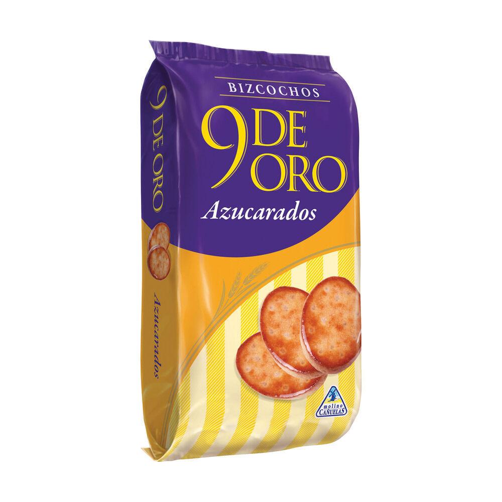 BIZCOCHOS 9 DE ORO AZUCARADOS x 210grs