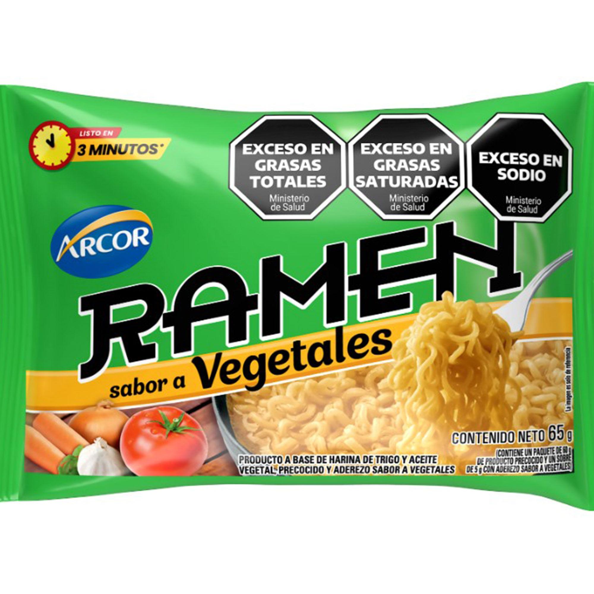 RAMEN ARCOR SAB.VEGETALES 65gr