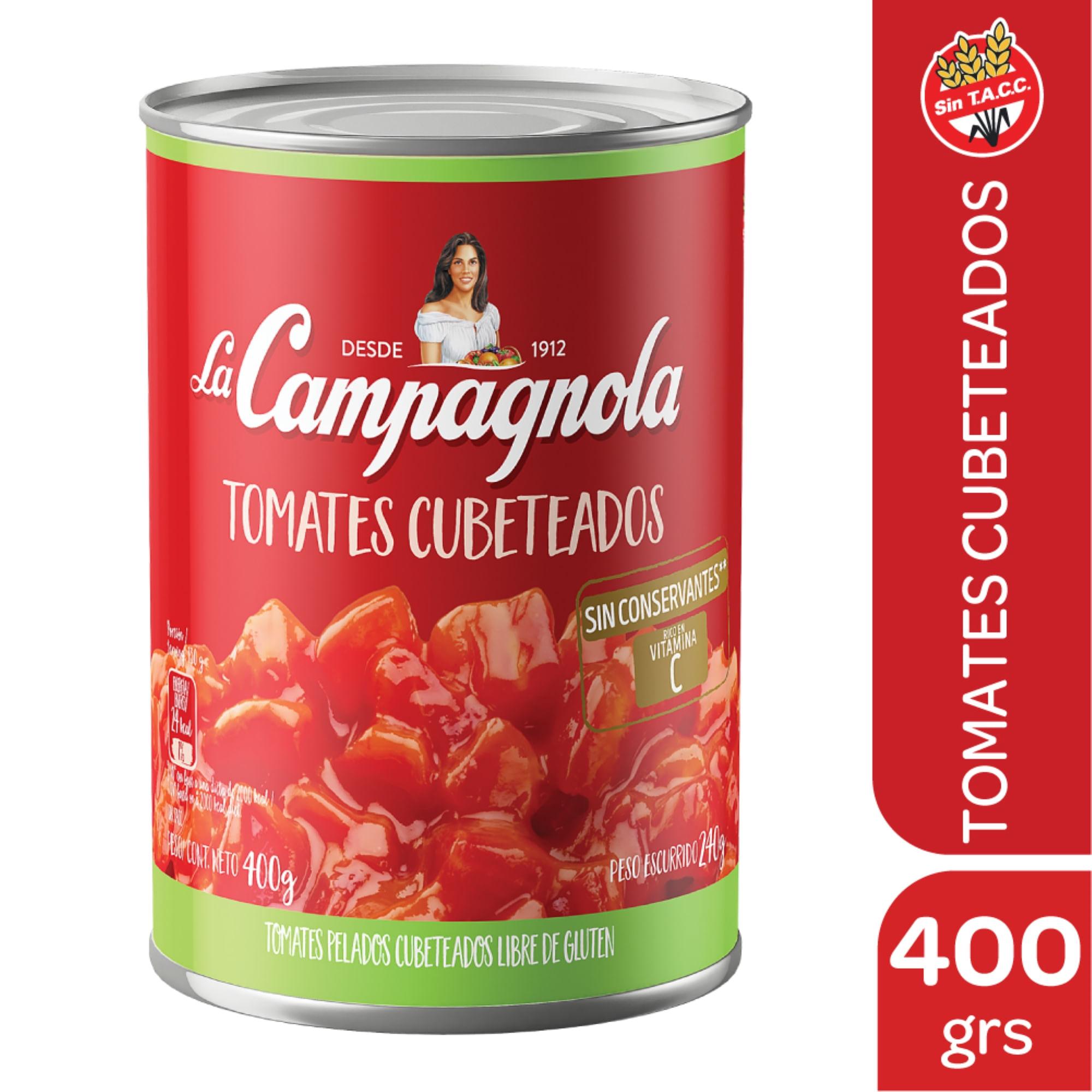 TOMATE CUBETEADO LA CAMPAGNOLA x 400 g