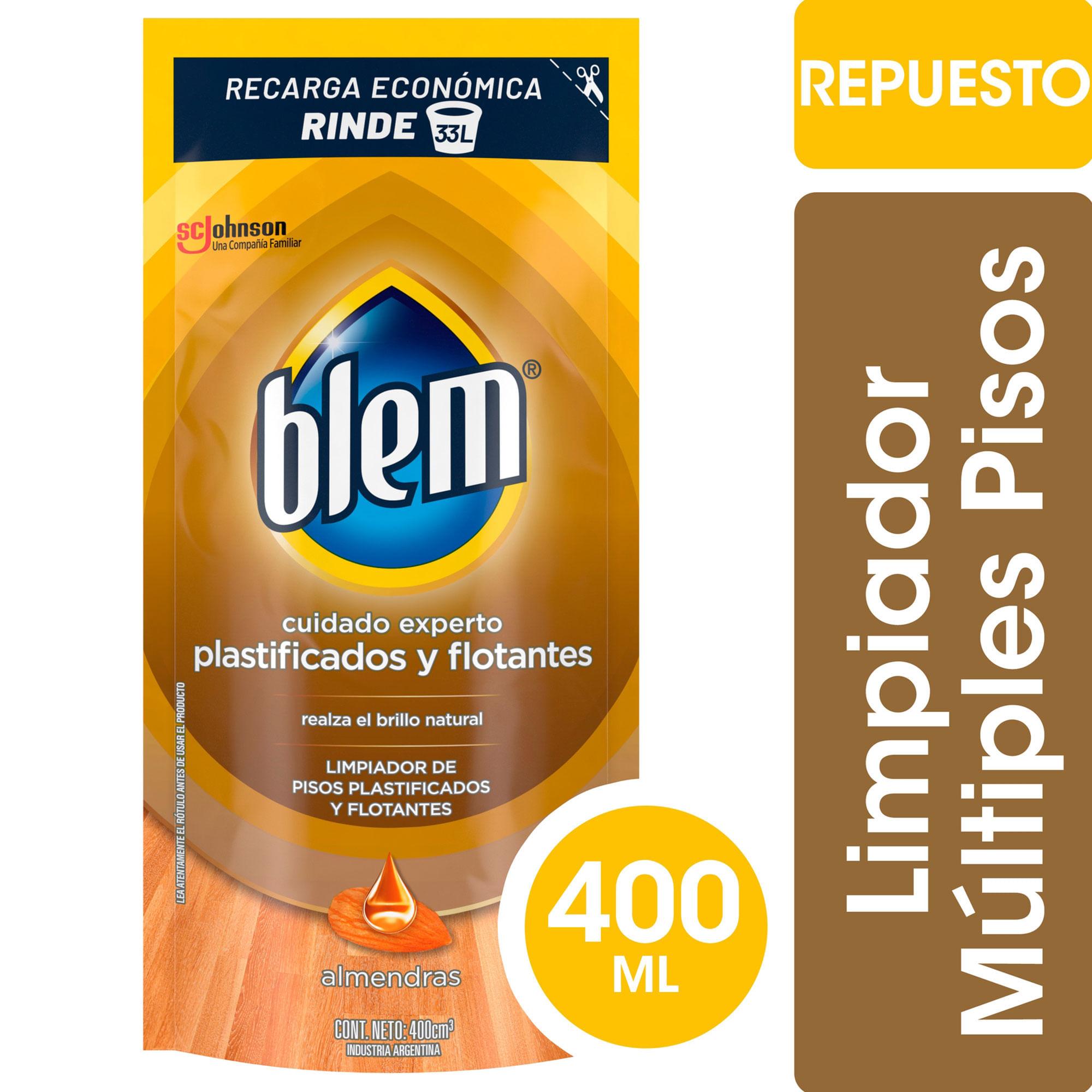LIMPIADOR PISOS PLAST Y FLOT ALMENDRAS BLEM DP X400/450ml