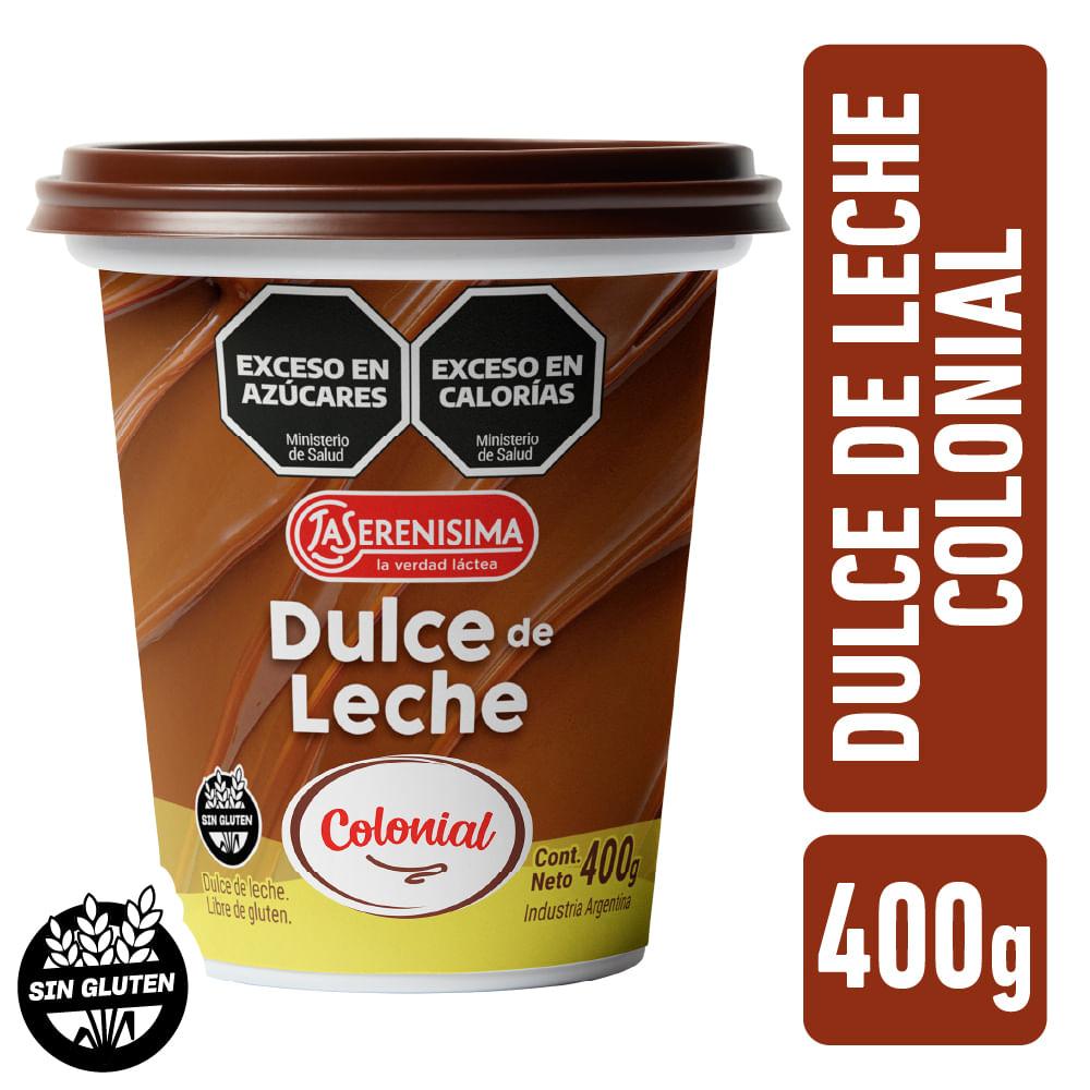 DULCE DE LECHE LA SERENISIMA COLONIAL x 400g