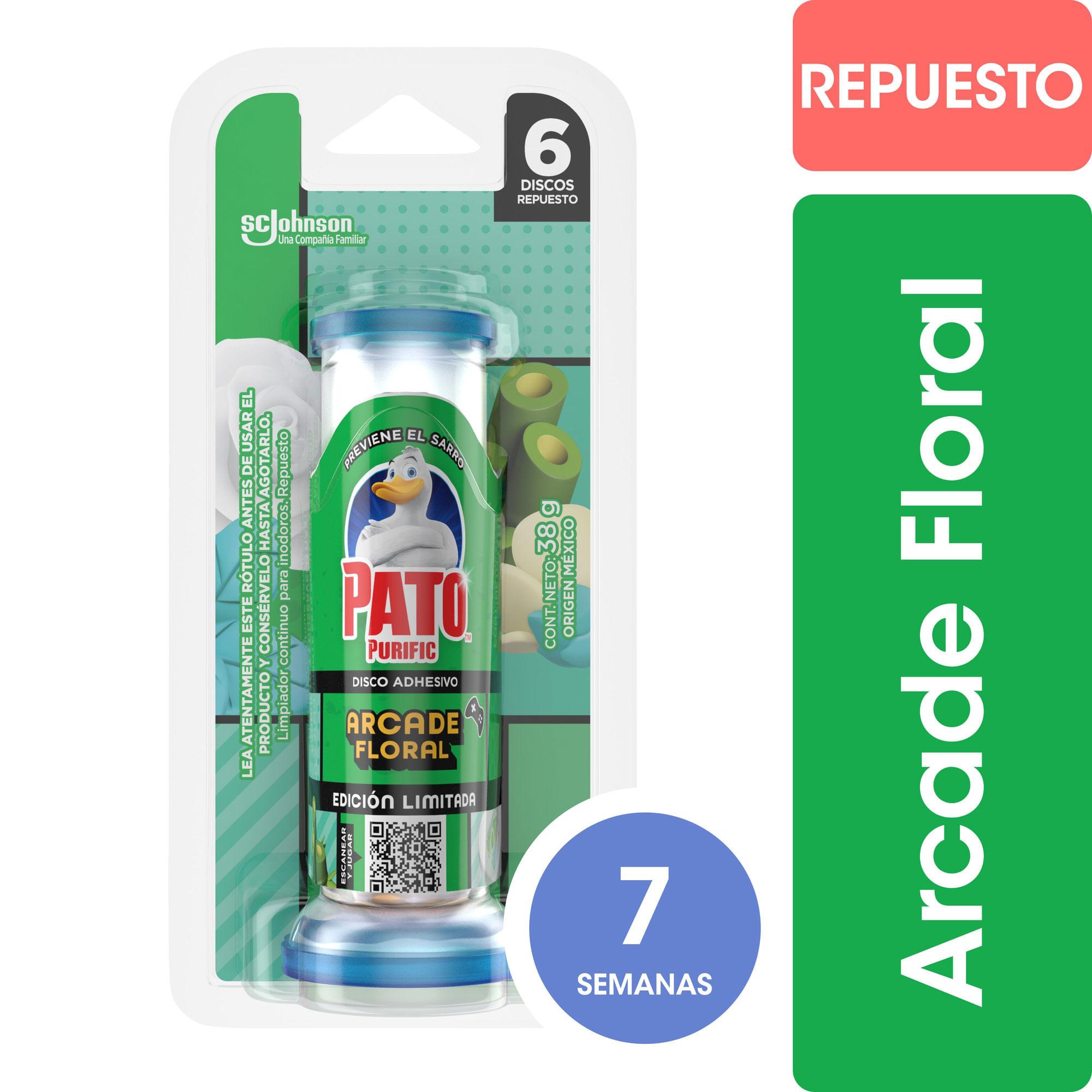 PATO DISCO ADHESIVO FLORAL REP x38grs