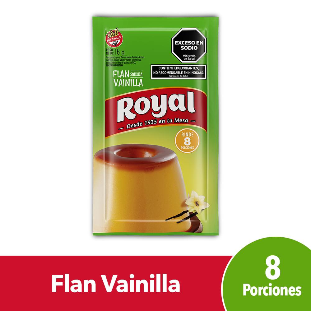 FLAN VAINILLA SIN AZUCAR ROYAL x16grs