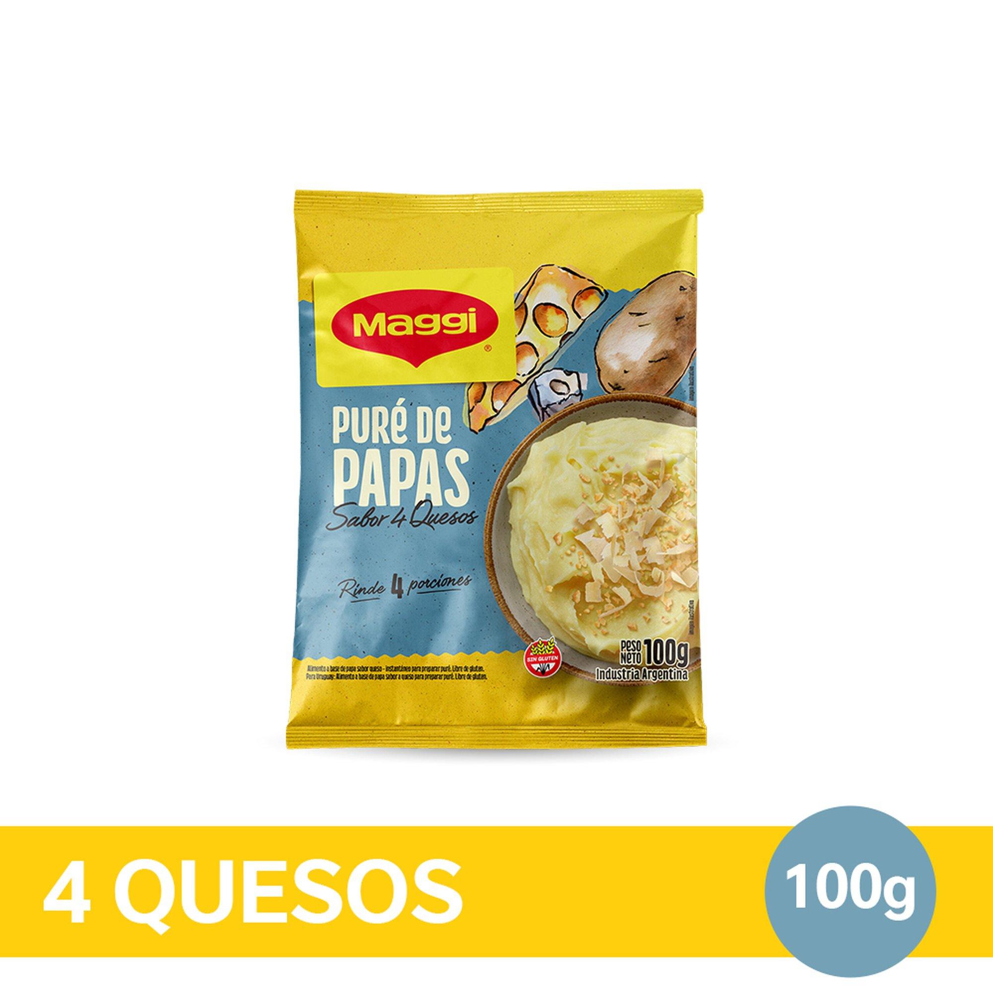 PURE DE PAPAS SABOR CUATRO QUESOS MAGGI x 100g