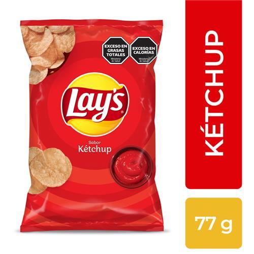 PAPAS FRITAS SABOR KETCHUP LAYS x 77g