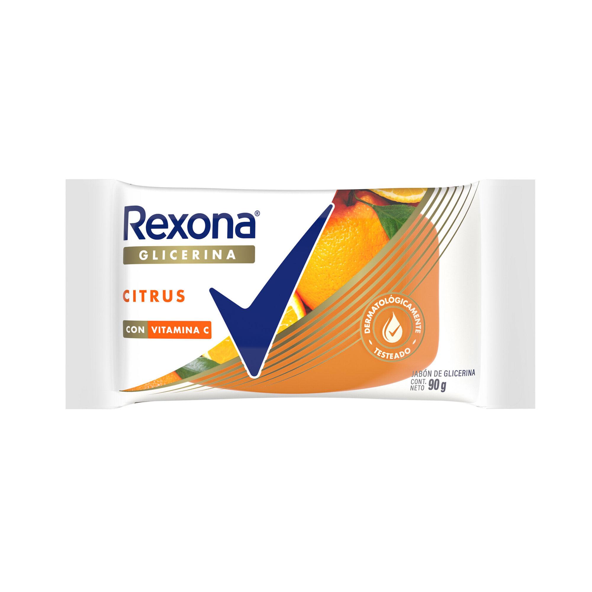 JABON GLICERINA CITRUS REXONA x 90g