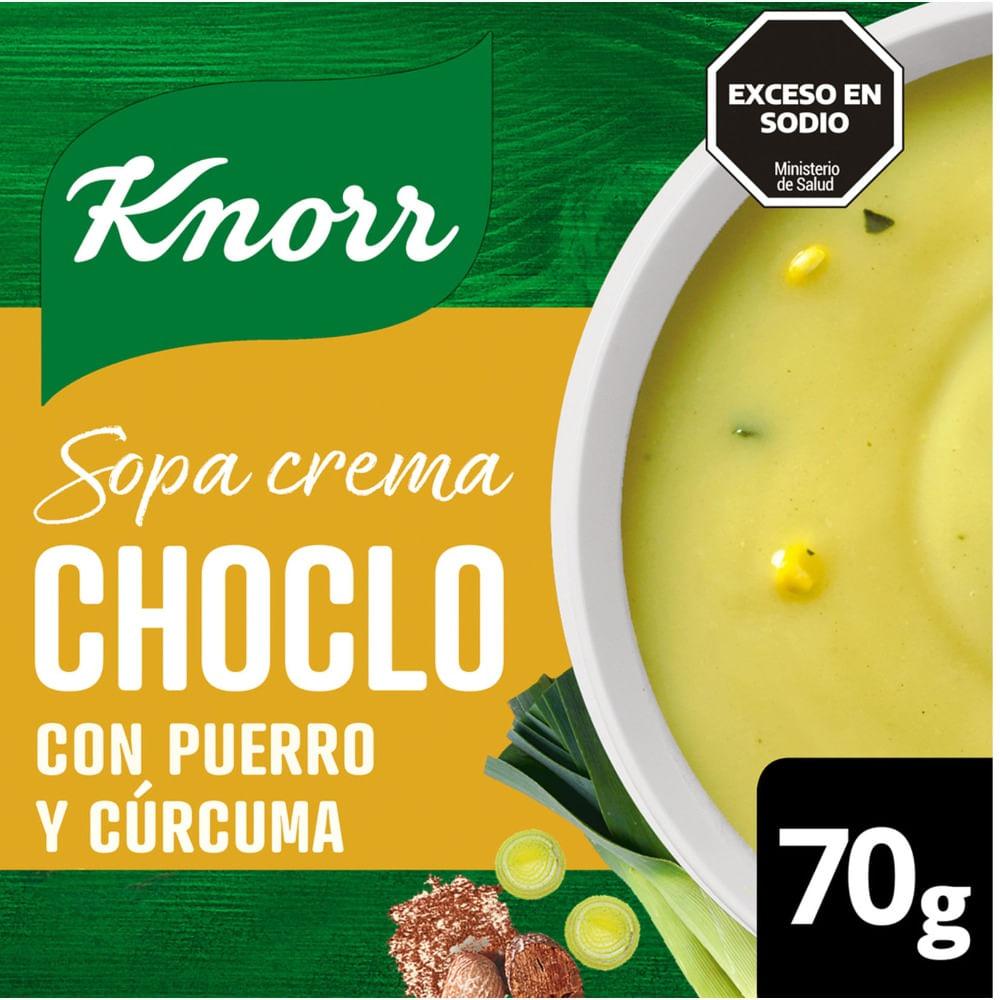 SOPA CREMA CHOCLO C/PUERRO Y CURCUMA KNOOR x 70g