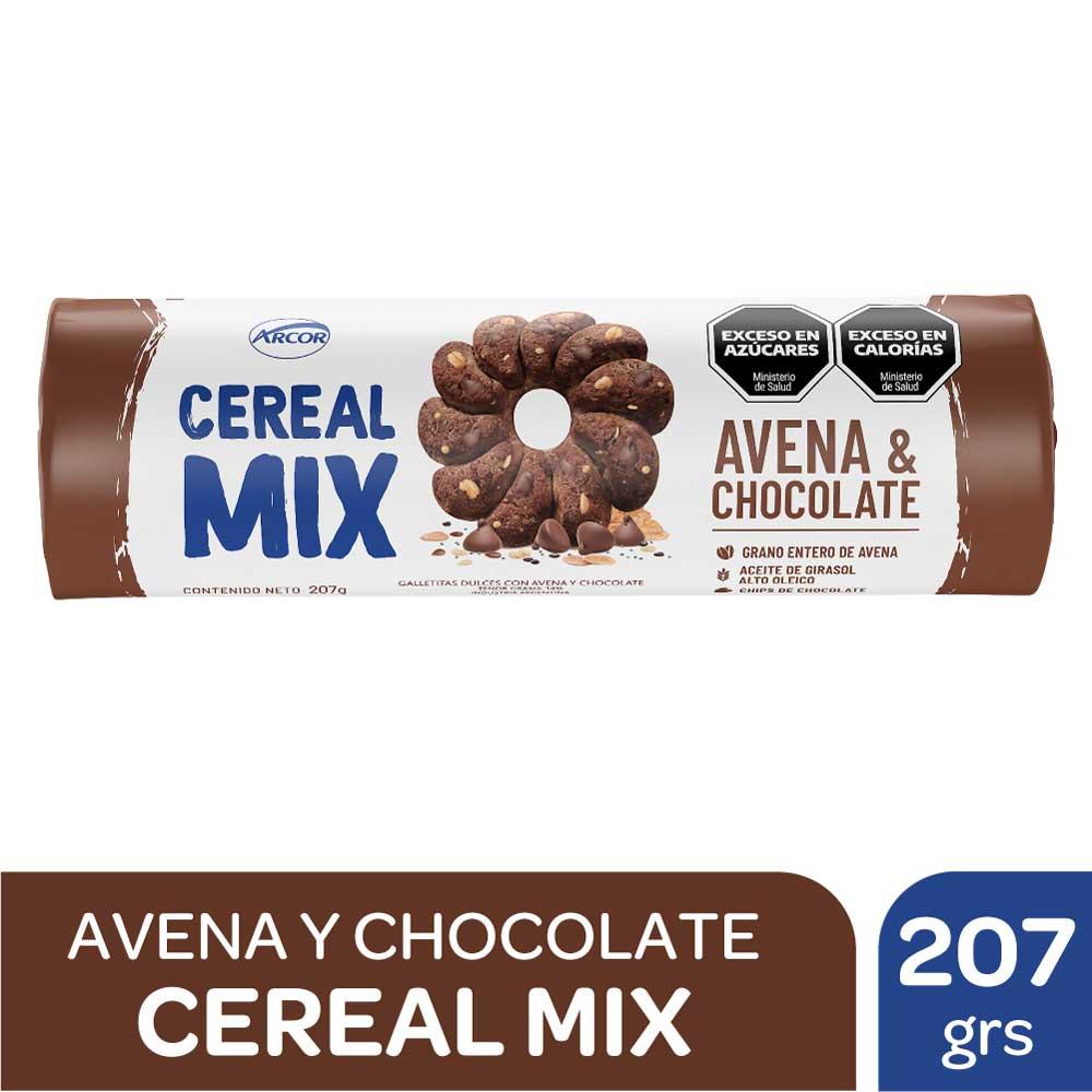 GALLETITAS CEREAL MIX AVENA Y CHOCOLATE x 207g
