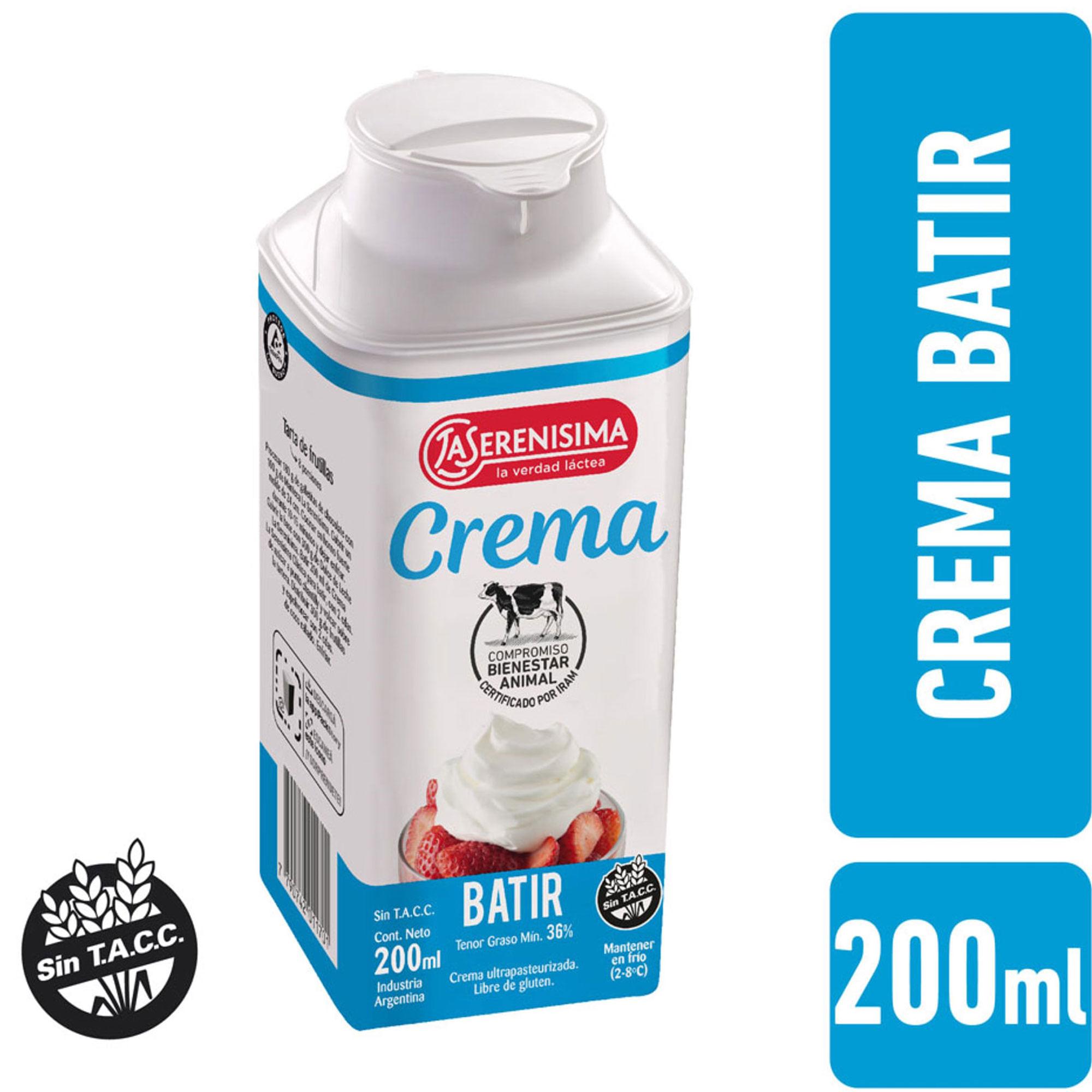 CREMA PARA BATIR LA SERENISIMA TETRA x 200cc