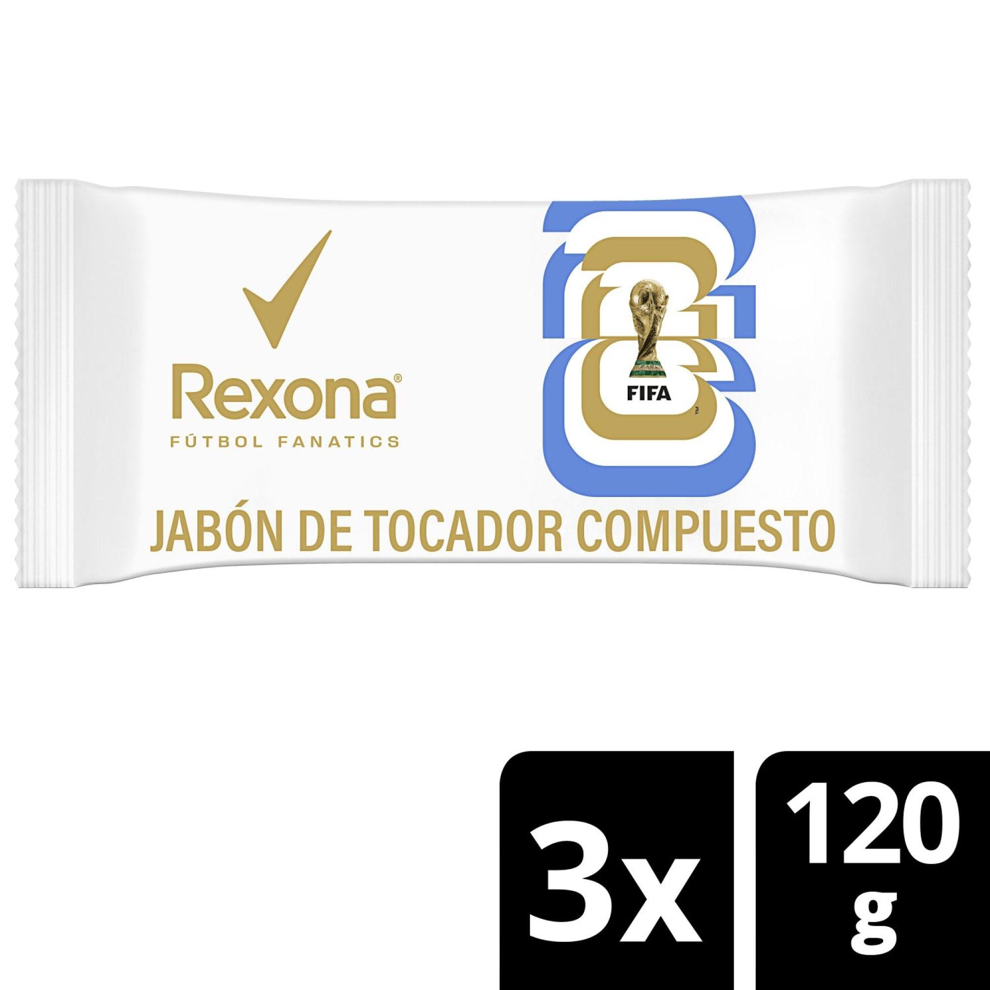 JABON FUTBOL FANATIC REXONA 3 x 120g