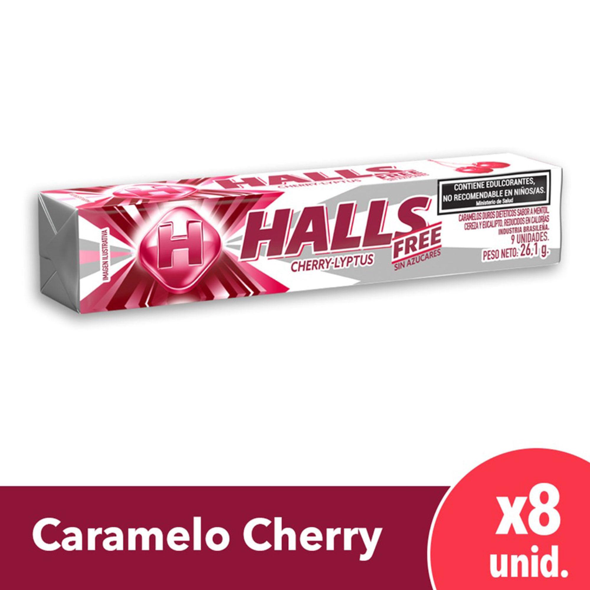 CARAMELOS HALLS FREE CEREZA x 26.1g