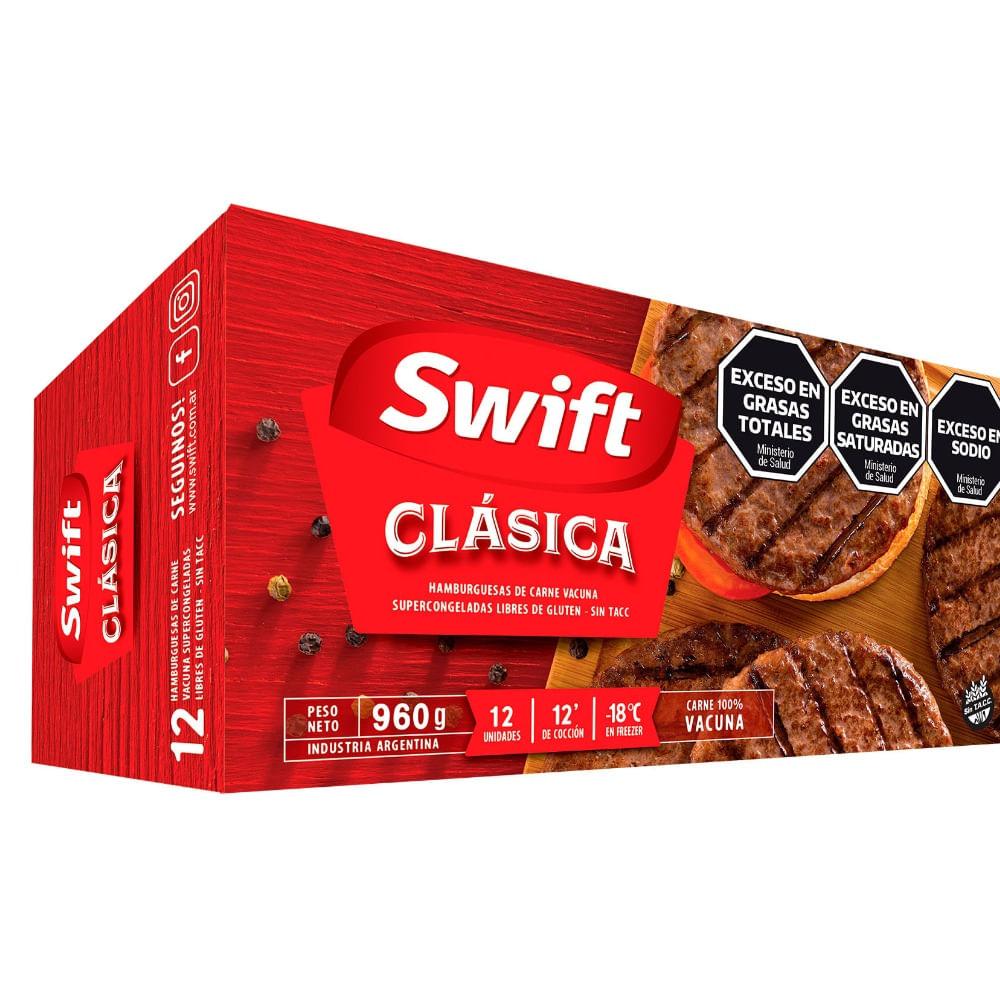 HAMBURGUESA CLASICA SWIFT x 12u