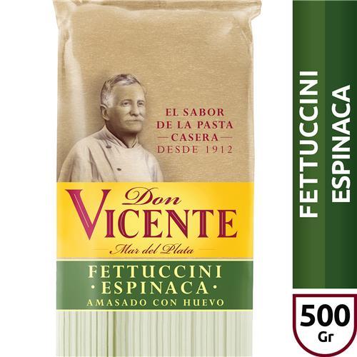 FIDEOS DON VICENTE FETTUCCINI ESPINACA x 500g
