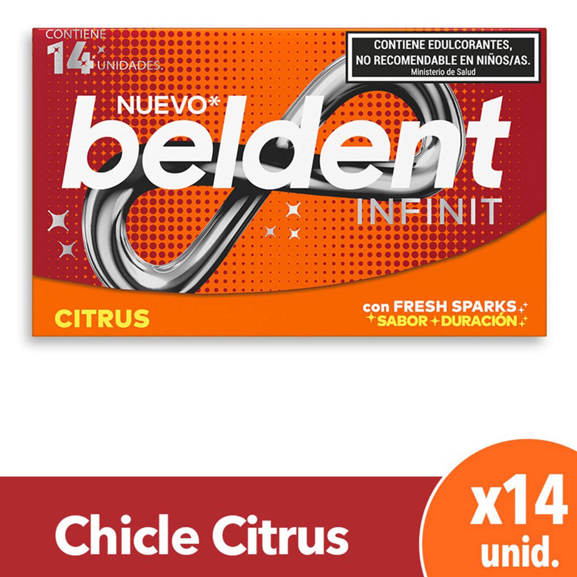 CHICLE INFINIT BELDENT CITRUS x 14u