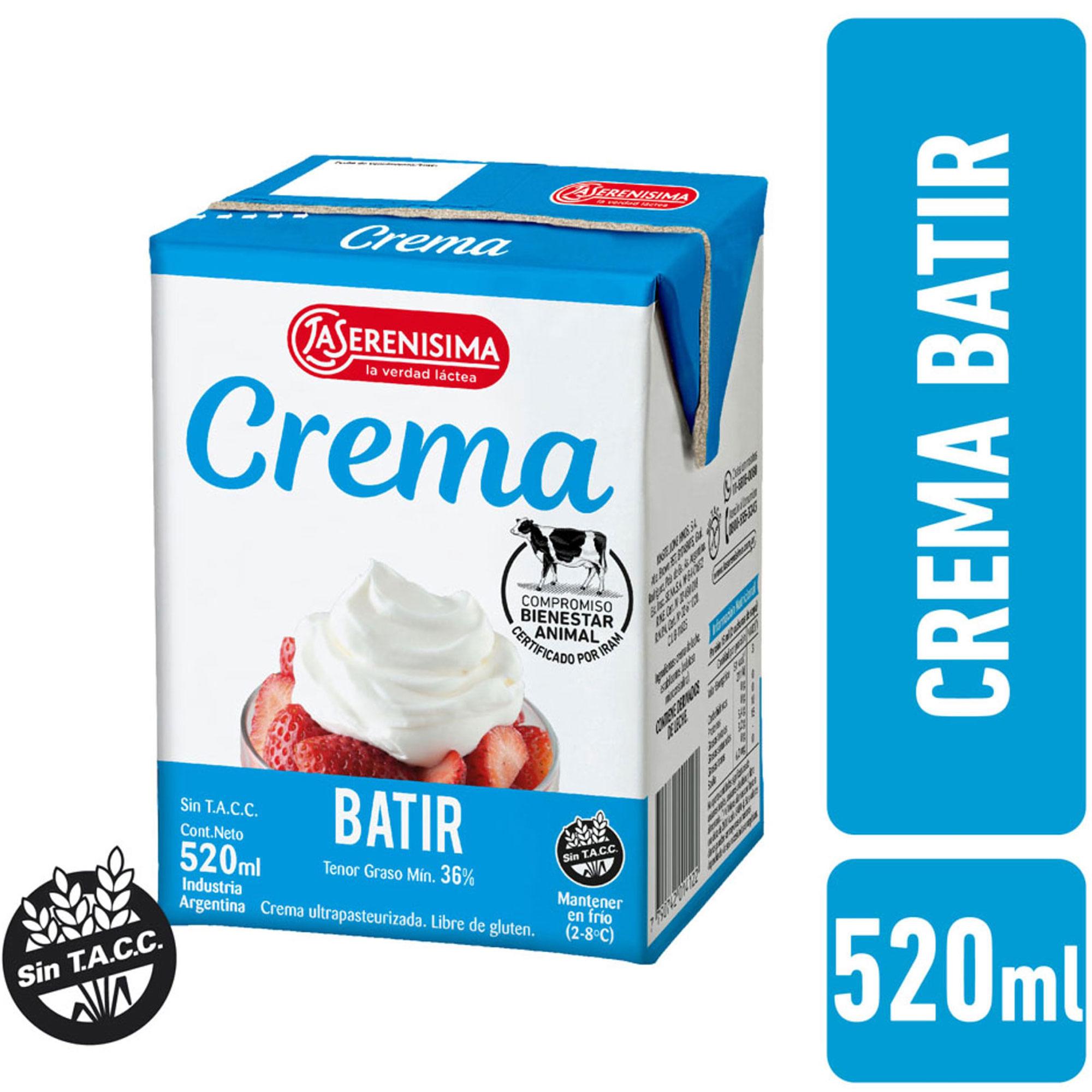 CREMA BATIR SQUARE LA SERENISIMA x 520ml