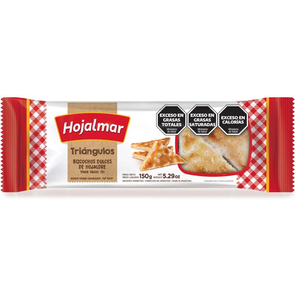 GALLETITAS HOJALMAR TRIANGULO x 150 g