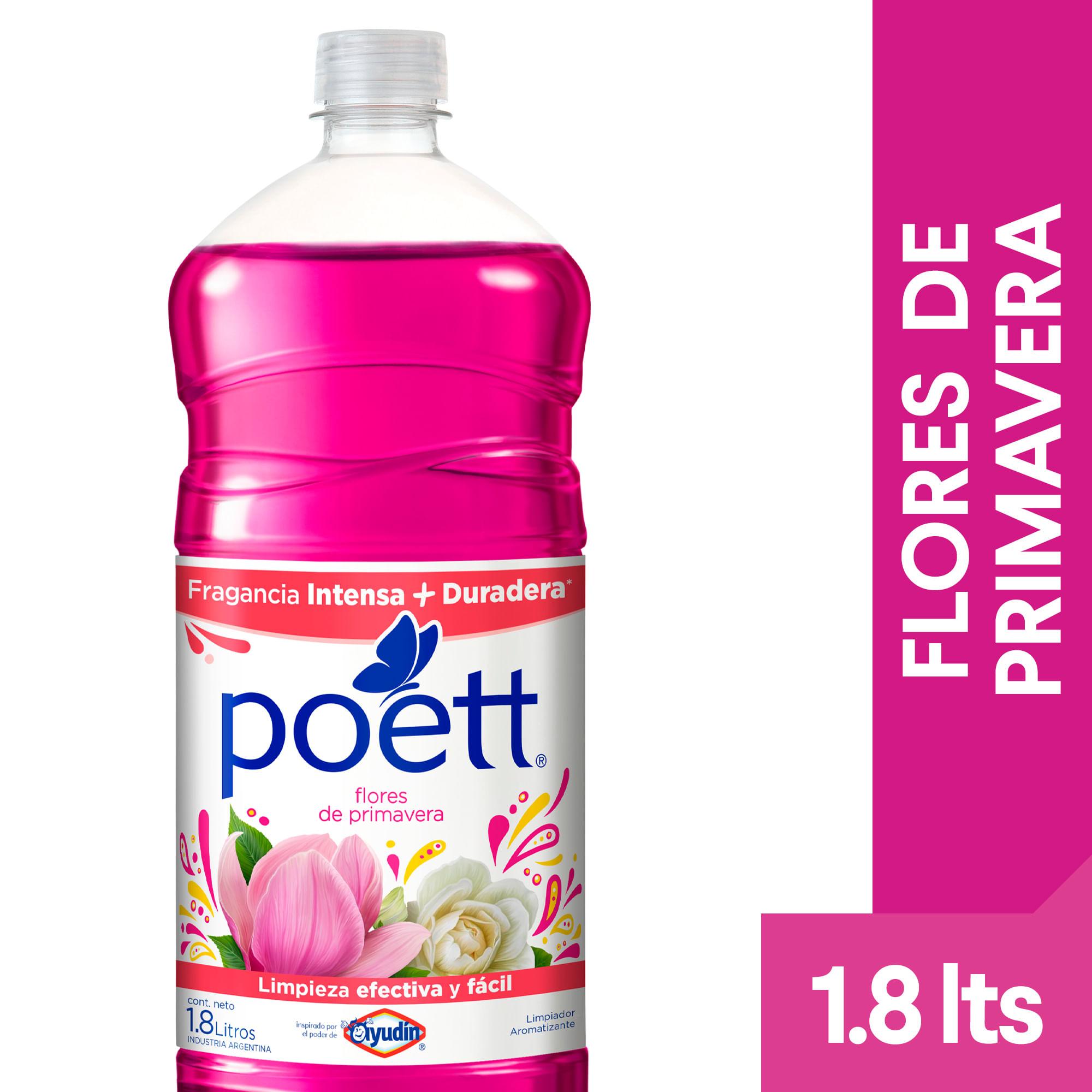 LIMPIADOR LIQUIDO FLORES DE PRIMAVERA POETT x1.8lts